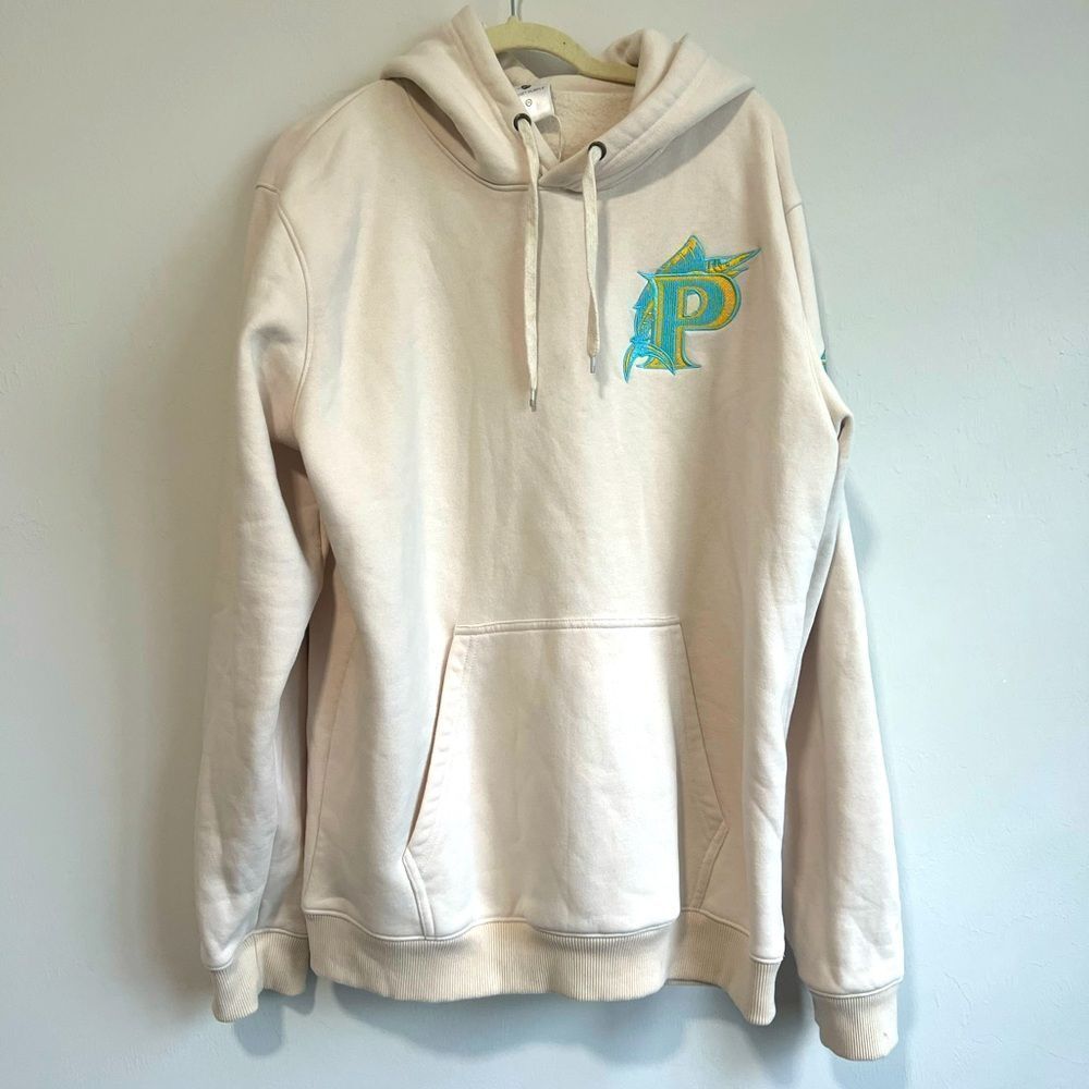 NWT Planet Purple 2X marlin fishing beige hoodie spring summer